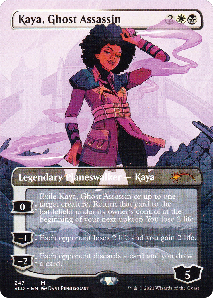 Kaya, Ghost Assassin (SLD-247) - Secret Lair Drop (Borderless) Foil