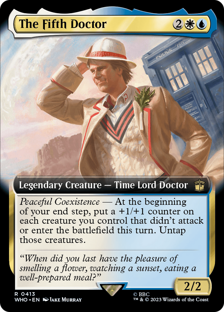 The Fifth Doctor (Extended Art) (WHO-413) - Doctor Who: (Extended Art)