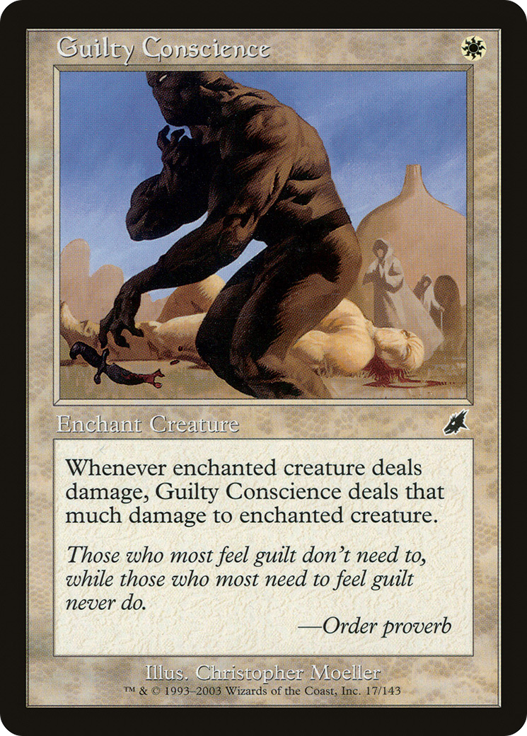 Conscience coupable (SCG-017) - Feuille de fléau 