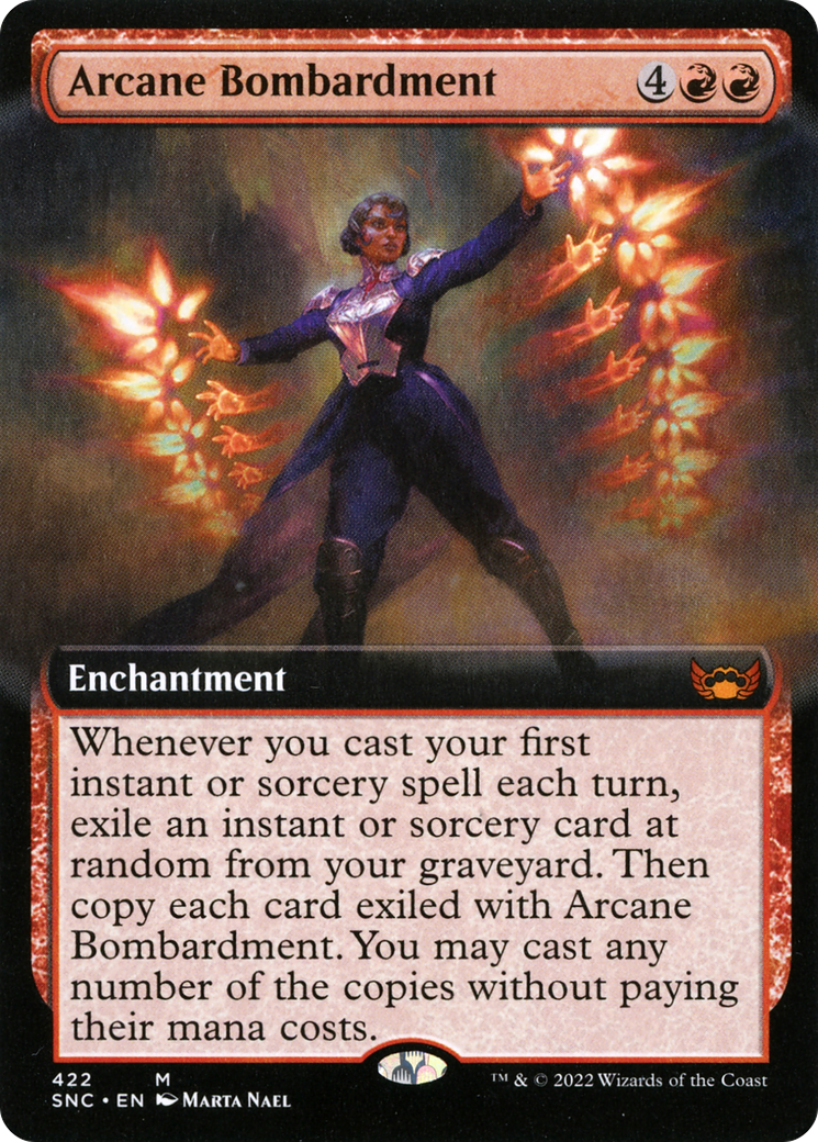 Arcane Bombardment (Extended Art) (SNC-422) - Streets of New Capenna: (Extended Art)