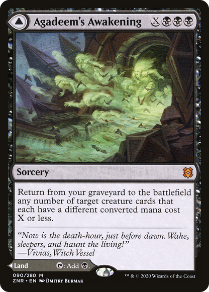 L'éveil d'Agadeem // Agadeem, le Undercrypt (ZNR-090) - Zendikar Rising Foil 