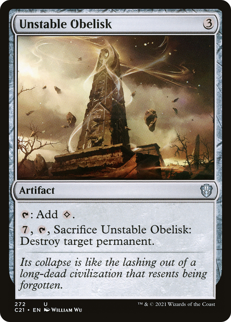 Obélisque instable (C21-272) - Commander 2021 