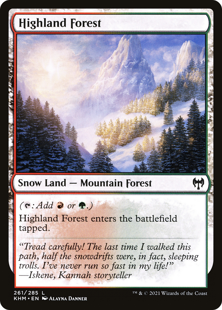 Forêt des Hautes Terres (KHM-261) - Kaldheim : (neige)