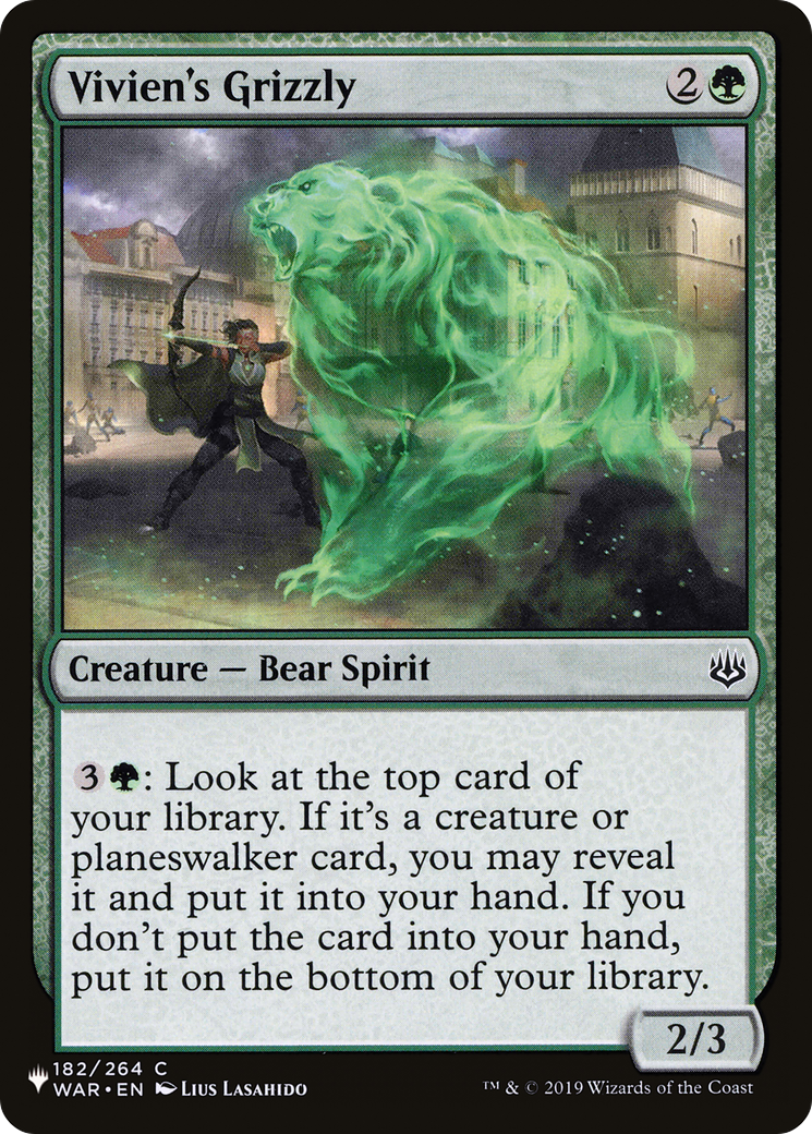 Vivien's Grizzly (LIST-182/264) - The List