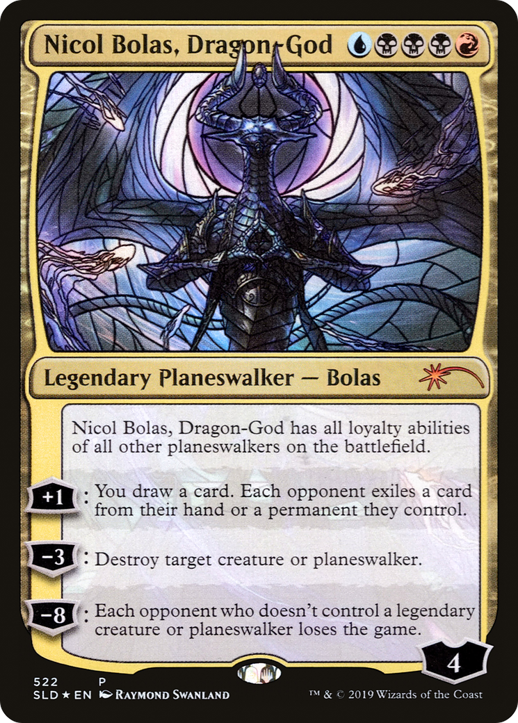 Nicol Bolas, Dragon-God (Stained Glass) (SLD-522) - Secret Lair Drop Foil