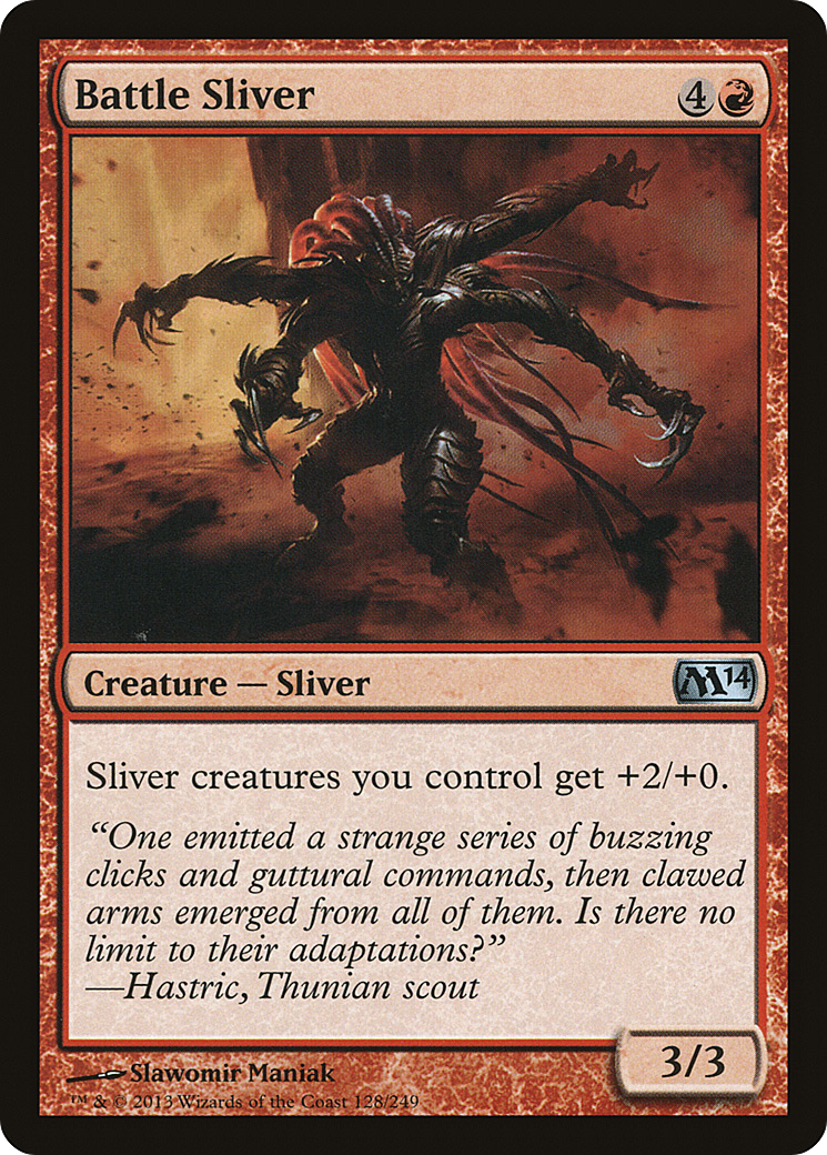 Battle Sliver (M14-128) - Magic 2014 Foil 