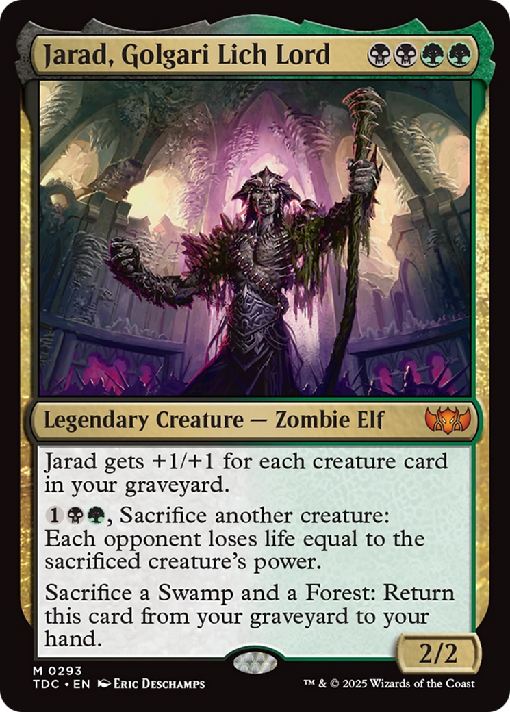 Jarad, Seigneur-Liche Golgari (TDC-293) - Commandant : Tarkir : Tempête de Dragons 