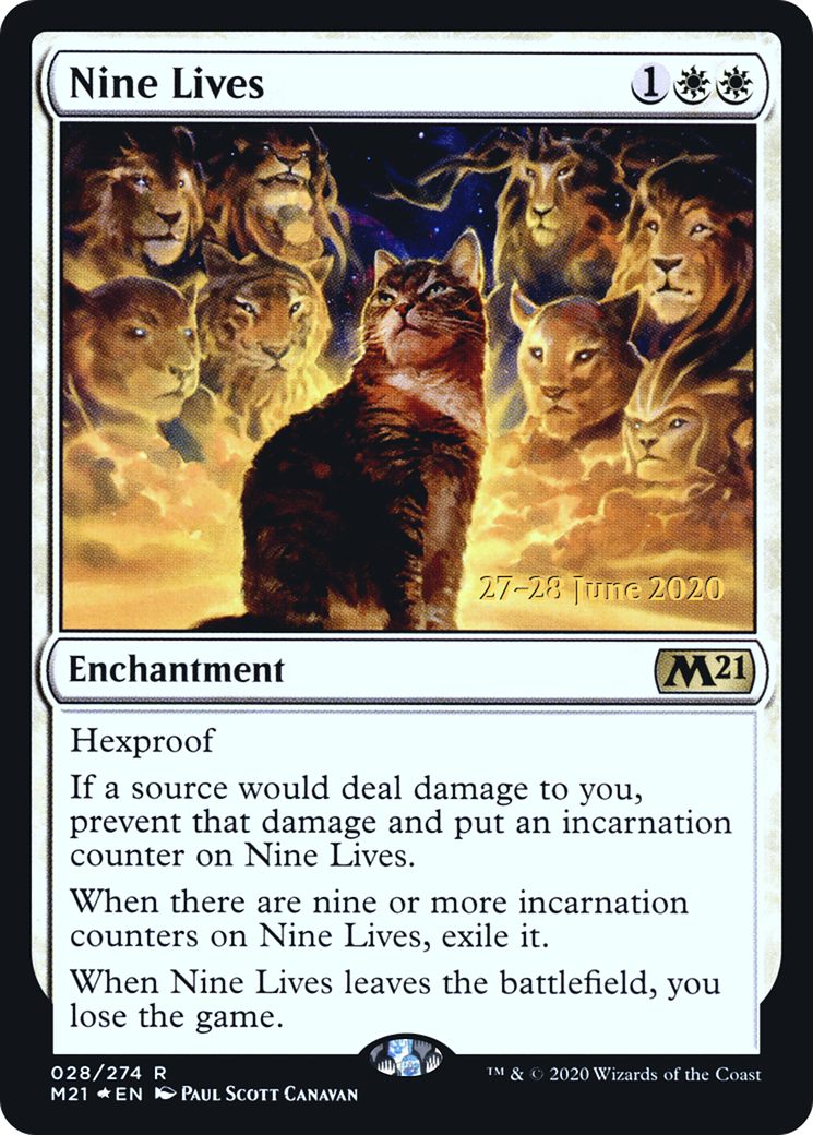 Nine Lives (PRE-28S) - Core Set 2021 Promos Foil