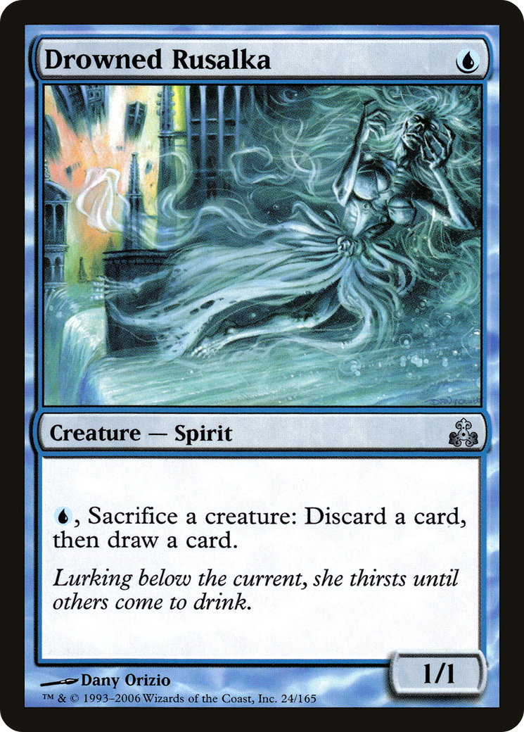 Rusalka noyée (GPT-024) - Feuille du Pacte des Guildes 