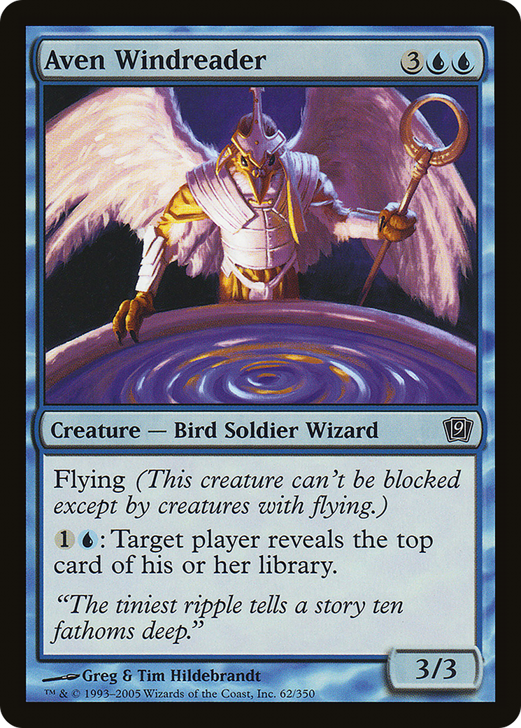 Aven Windreader (9ED-62★) - Ninth Edition Foil