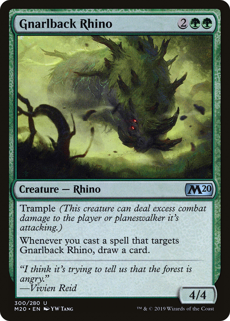 Gnarlback Rhino (M20-300) - Core Set 2020