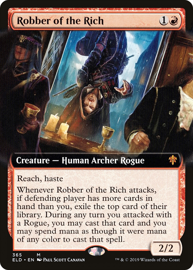 Le Voleur des Riches (ELD-365) - Le Trône d'Eldraine : (Extended Art) Foil