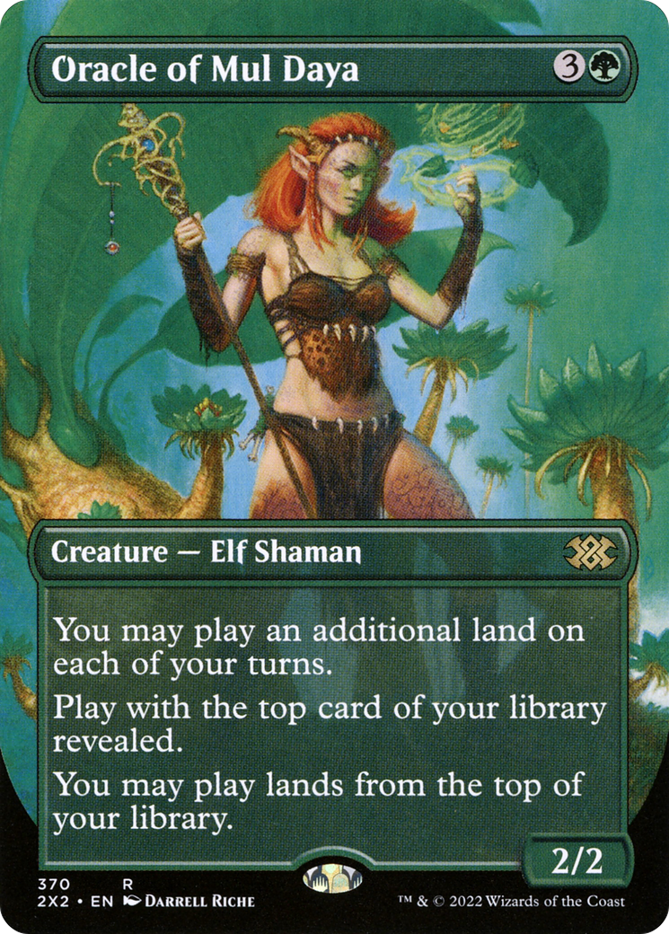 Oracle of Mul Daya (Borderless) (2X2-370) - Double Masters 2022 (Borderless) Foil