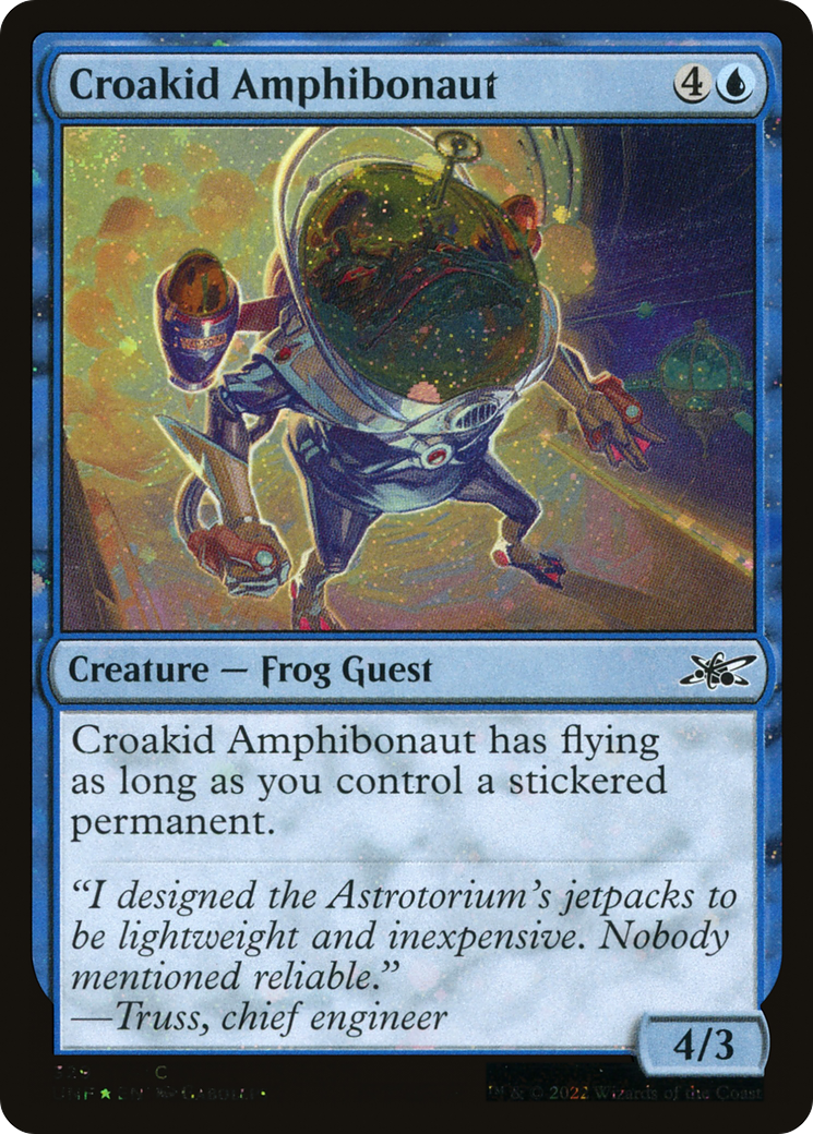Croakid Amphibonaut (Galaxy Foil) (UNF-329) - Unfinity Foil