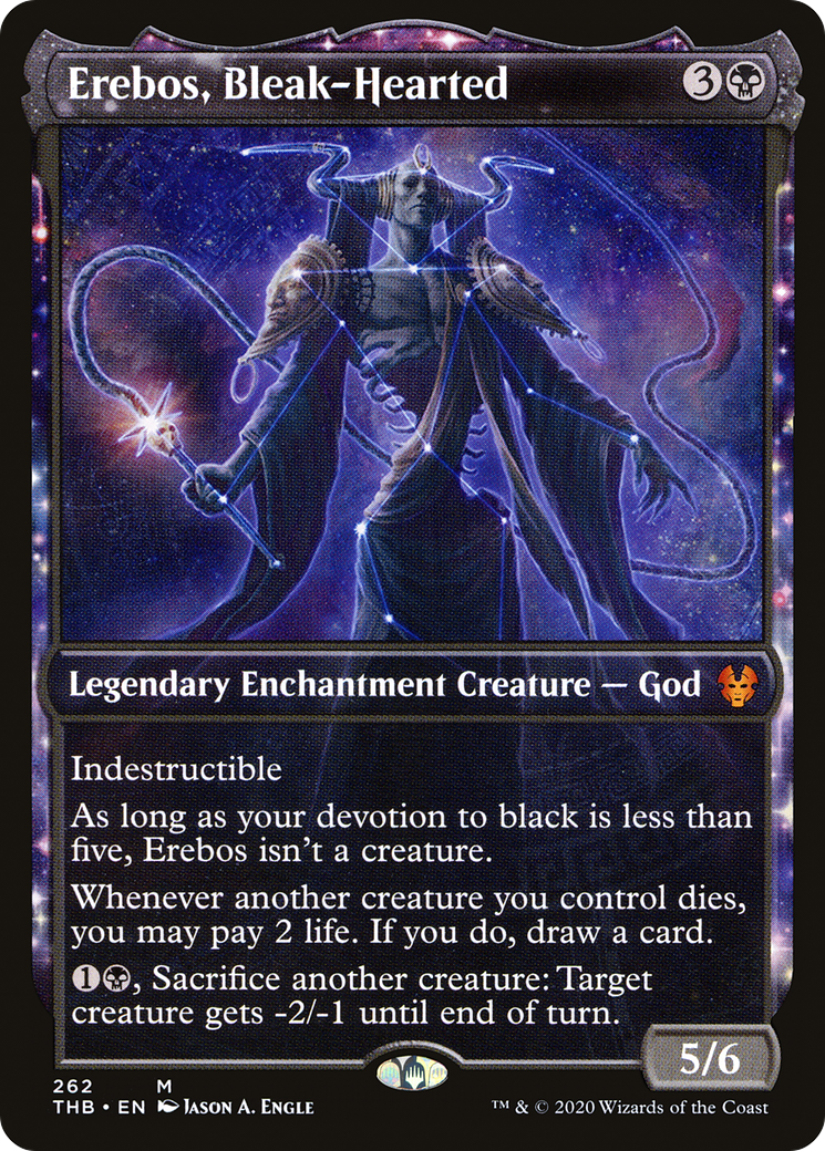 Erebos, Bleak-Hearted (Showcase) (THB-262) - Theros Beyond Death: (enchantment, Showcase) Foil