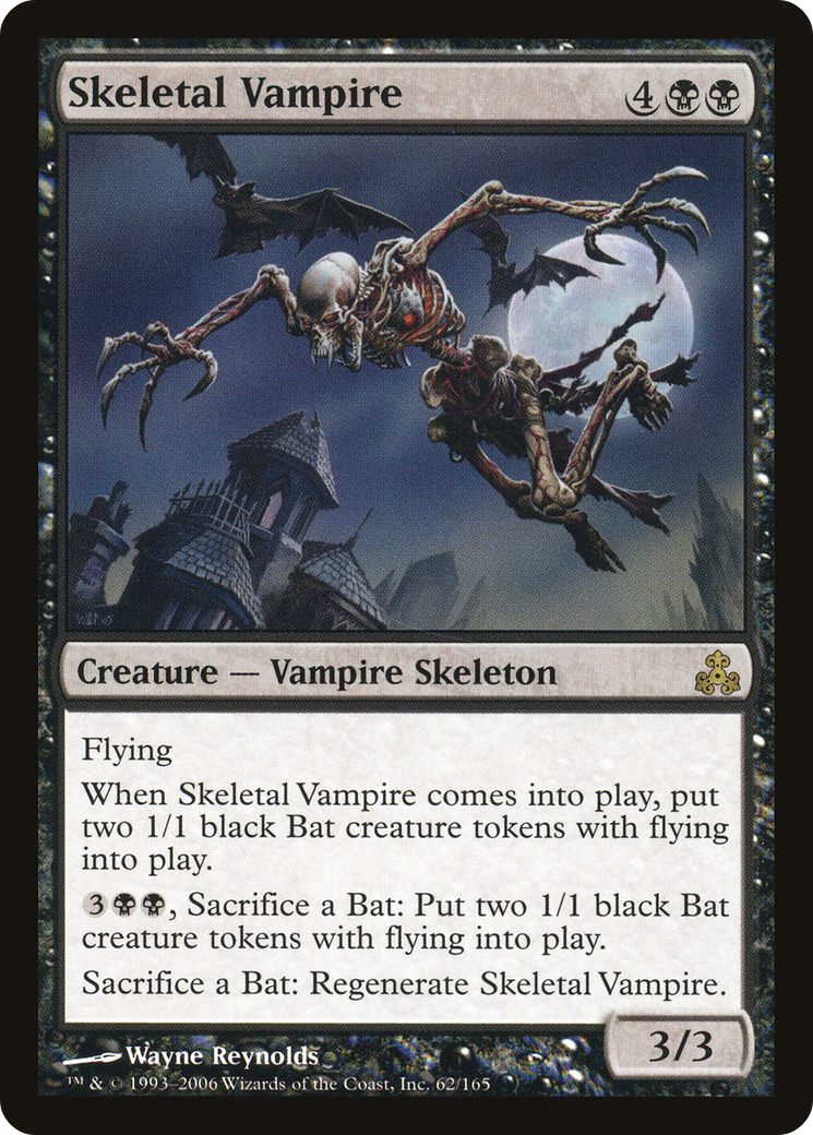 Vampire squelettique (GPT-062) - Feuille du Pacte des Guildes