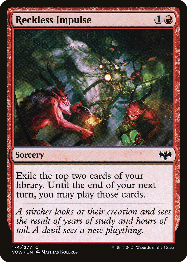 Impulsion téméraire (VOW-174) - Innistrad : Crimson Vow Foil 