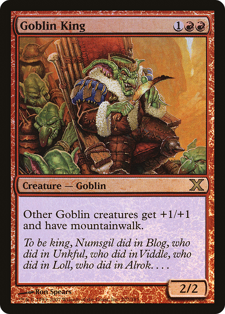 Roi Gobelin (10E-207★) - Dixième édition Foil 