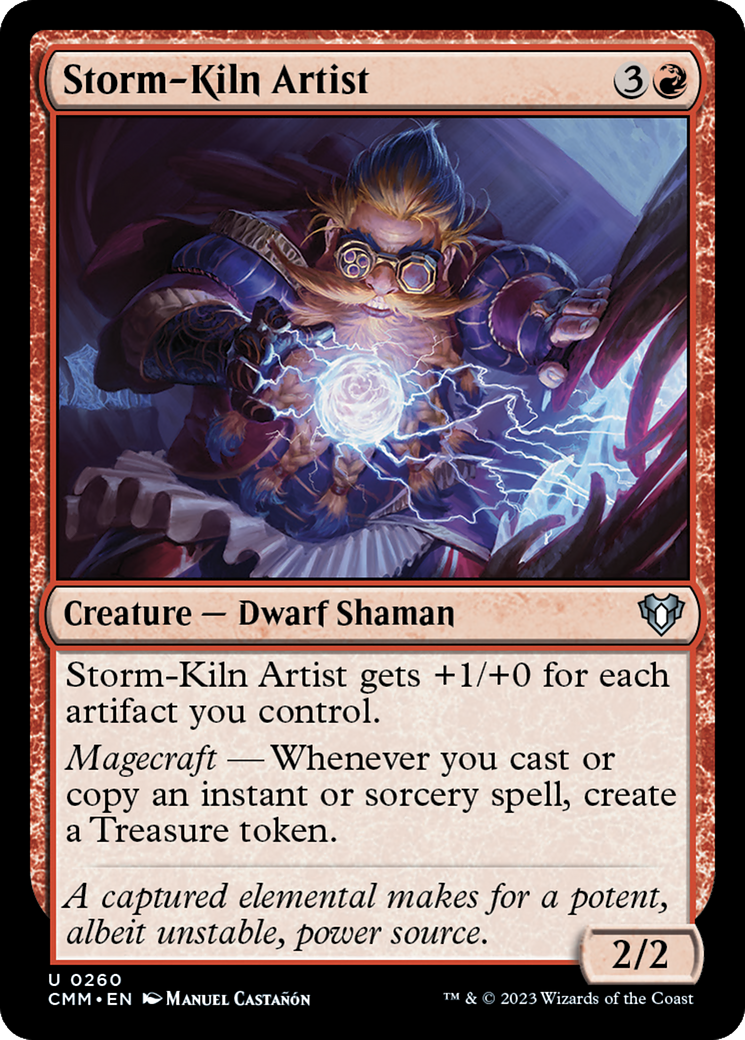 Storm-Kiln Artist (CMM-260) - Commander Masters Foil 