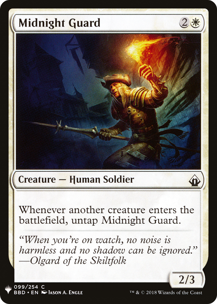 Midnight Guard (LIST-BBD-99) - The List