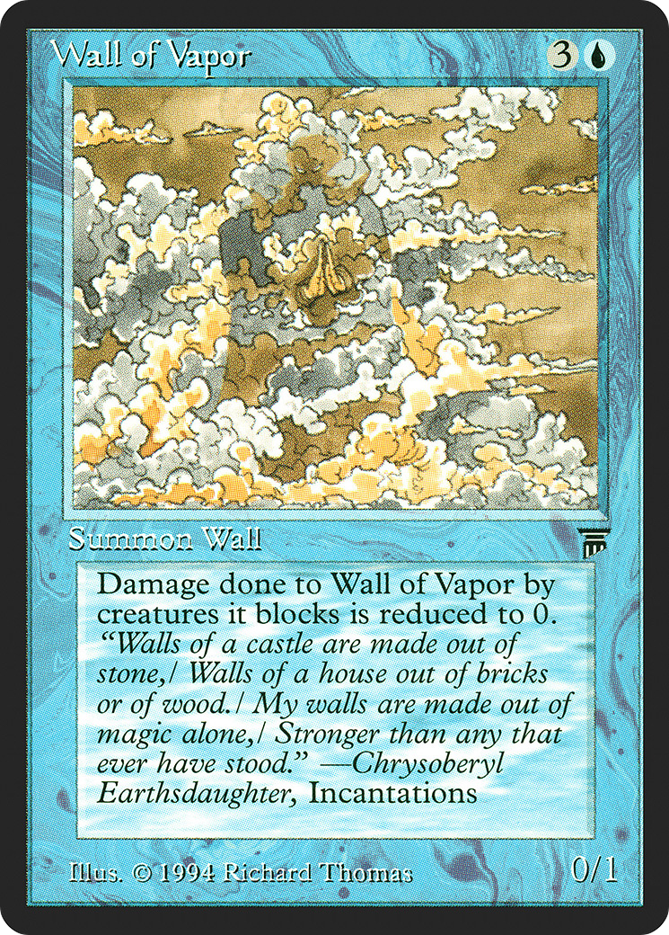 Mur de vapeur (LEG-084) - Légendes
