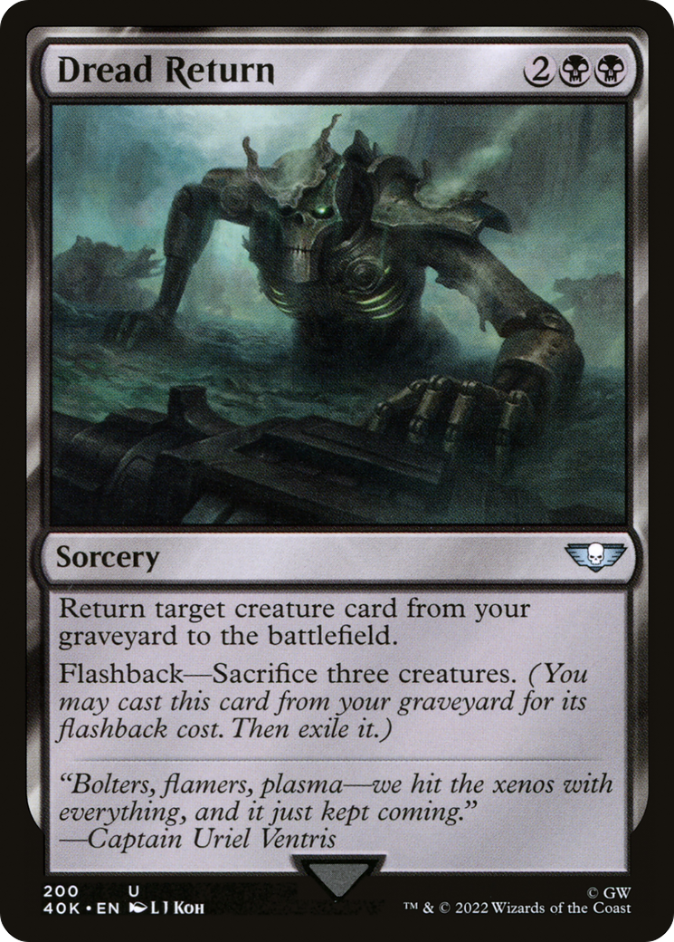 Retour de l'effroi (40K-200) - Commandant Warhammer 40,000 