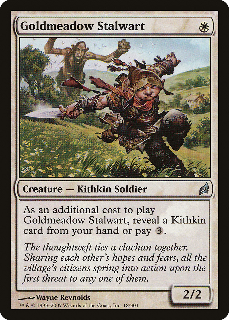 Stalwart de Goldmeadow (LRW-018) - Feuille de Lorwyn 