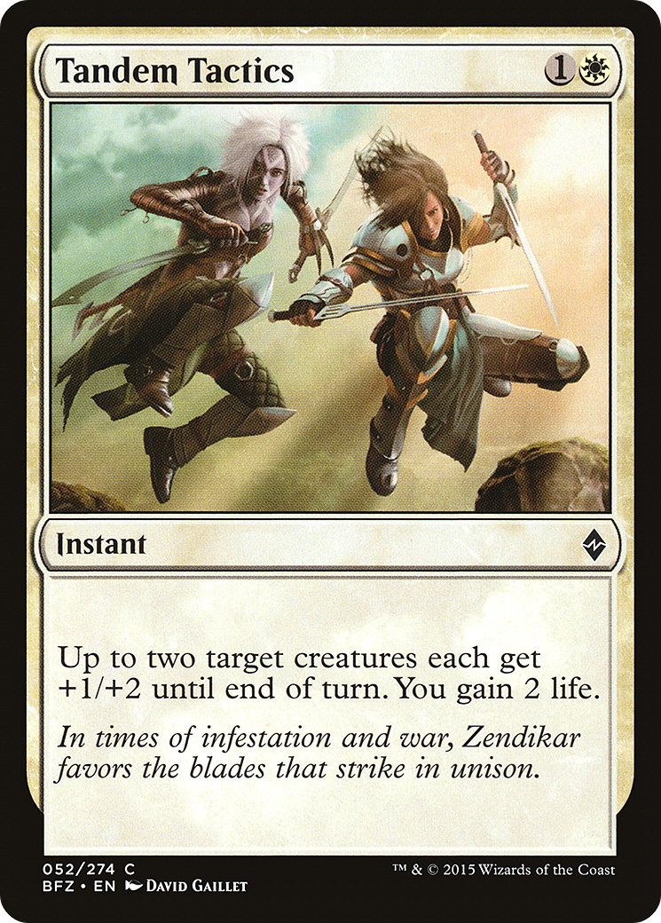 Tandem Tactics (BFZ-052) - Bataille pour Zendikar