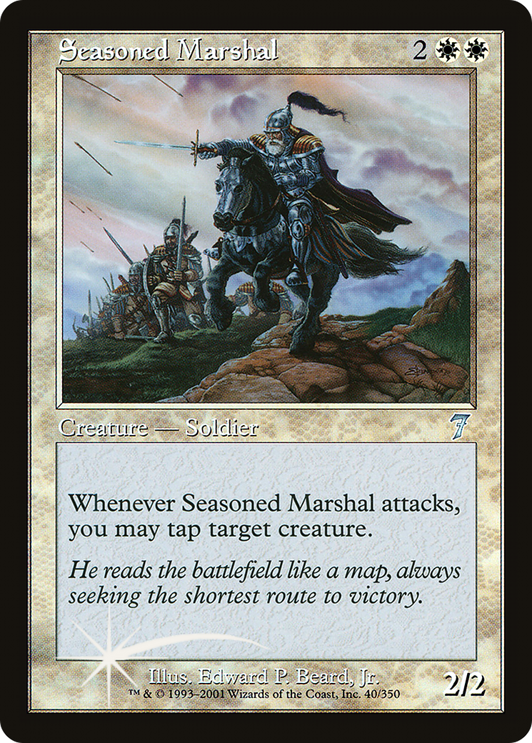 Seasoned Marshal (7ED-40★) - Seventh Edition Foil