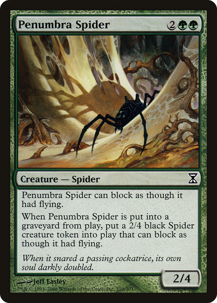 Penumbra Spider (TSP-210) - Spirale temporelle