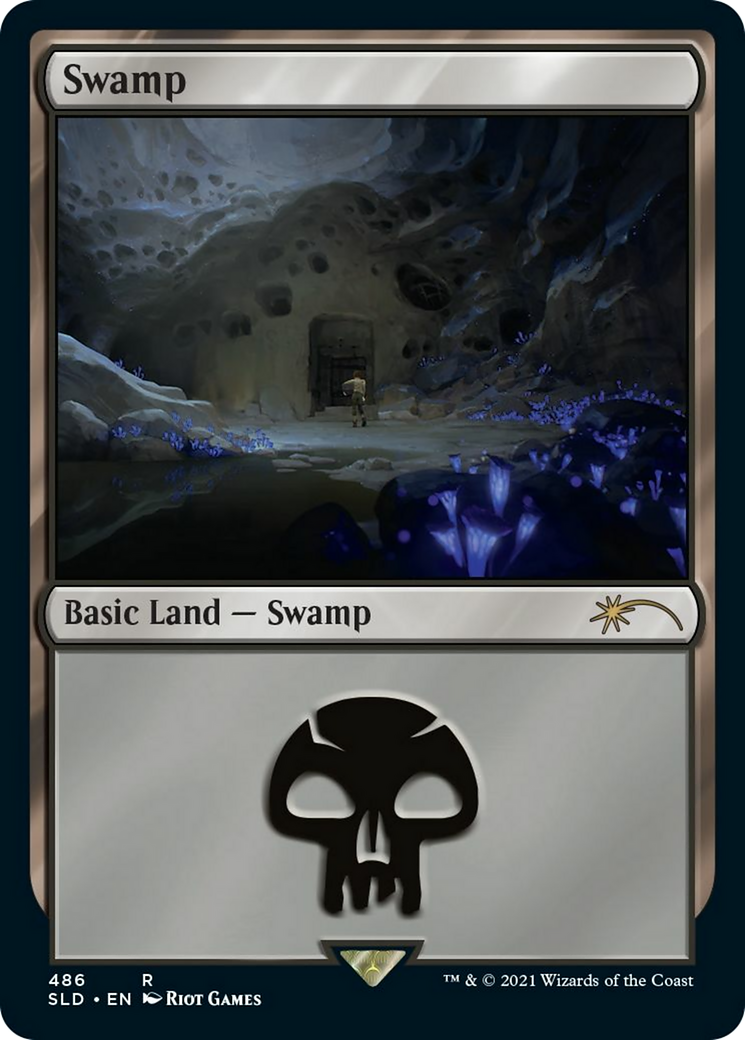 Swamp (Secret Lair x Arcane: Lands) (SLD-486) - Secret Lair Drop Foil