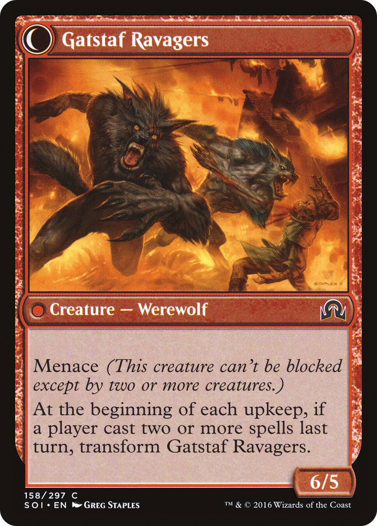 Incendiaires de Gatstaf // Ravageurs de Gatstaf (SOI-158) - Ombres sur Innistrad : (Transformation double face) 