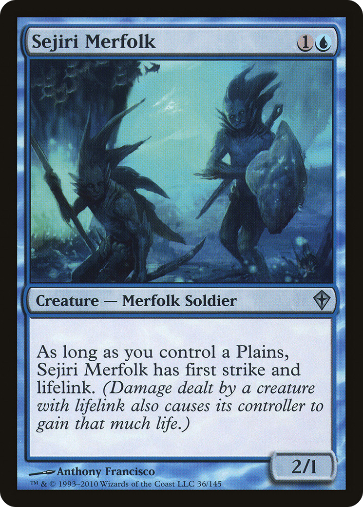 Sejiri Merfolk (WWK-036) - Worldwake Foil 