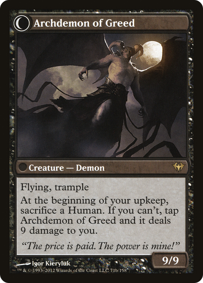 Ravenous Demon (DKA-071) - Dark Ascension: (Double Faced Transform)