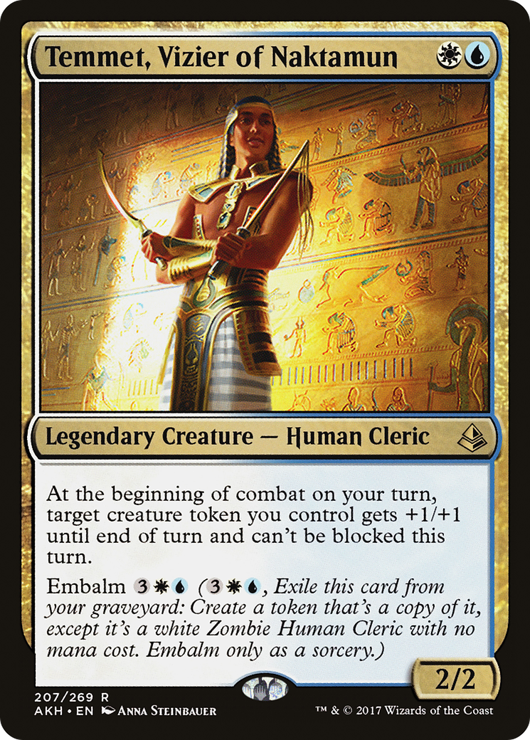 Temmet, vizir de Naktamun (AKH-207) - Feuille d'Amonkhet 