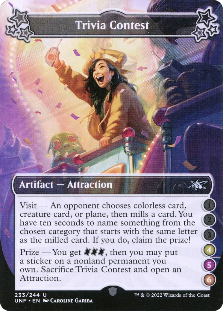 Jeu-questionnaire (UNF-233F) - Unfinity Foil 