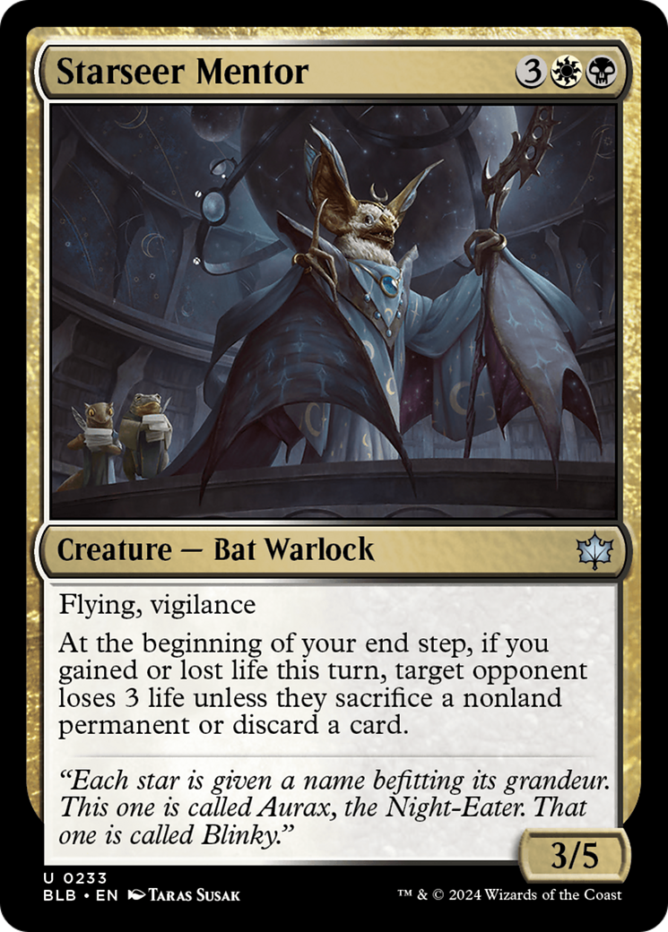 Mentor Starseer (BLB-233) - Feuille Bloomburrow 