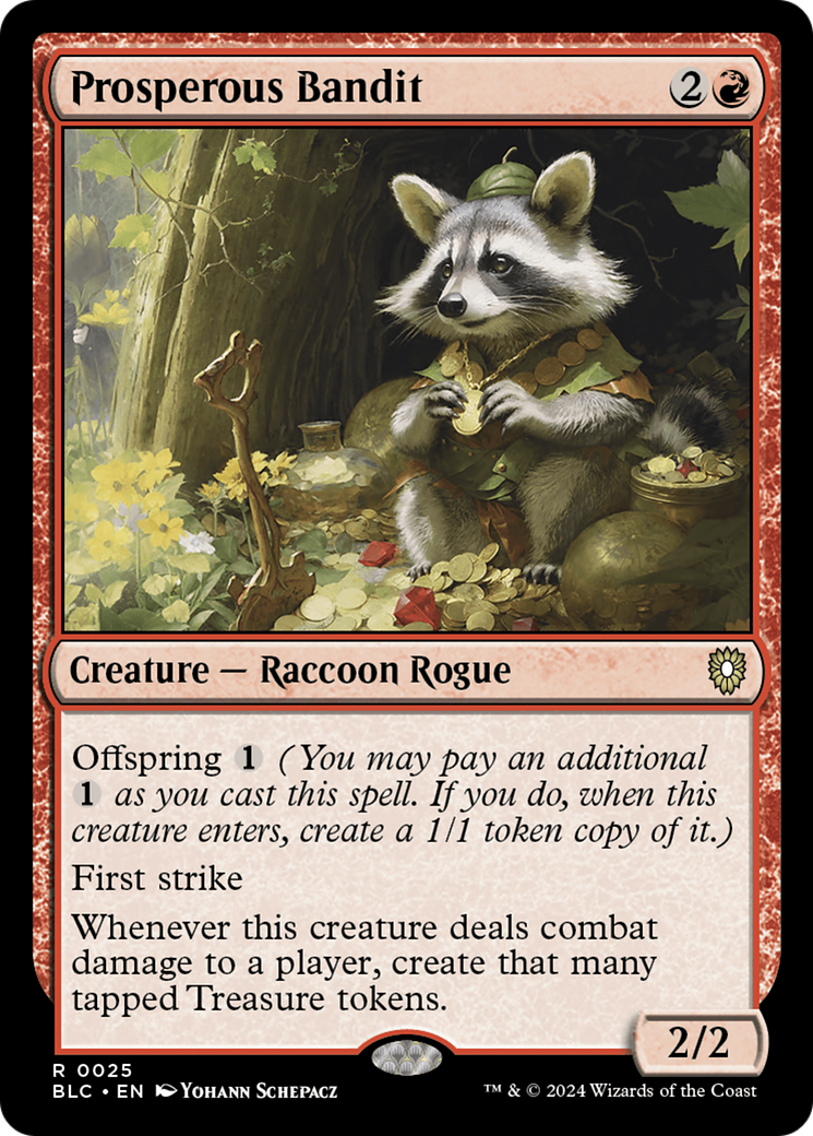 Prosperous Bandit (BLC-025) - Bloomburrow Commander