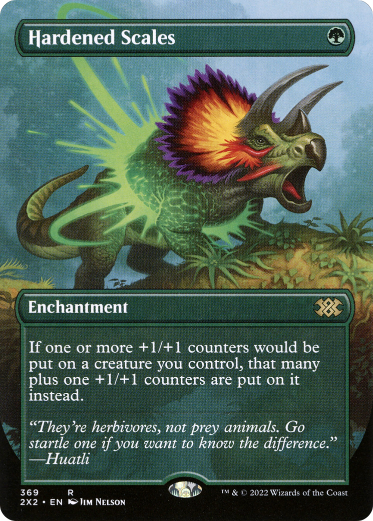 Hardened Scales (Borderless) (2X2-369) - Double Masters 2022 (Borderless) Foil