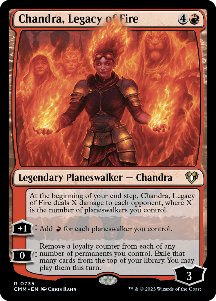 Chandra, l'héritage du feu (CMM-735) - Commander Masters 
