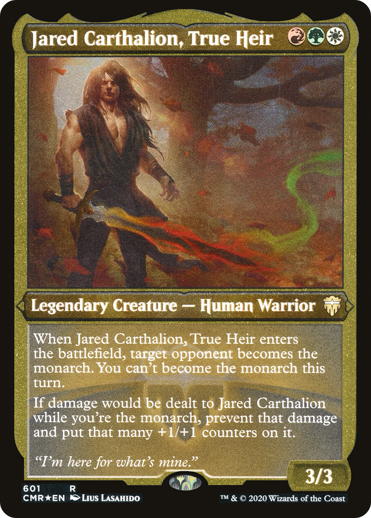 Jared Carthalion, véritable héritier (CMR-601) - Commander Legends Etched Foil 