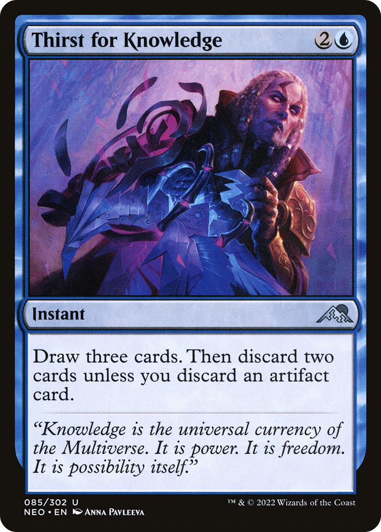 Soif de connaissance (NEO-085) - Kamigawa : Neon Dynasty Foil