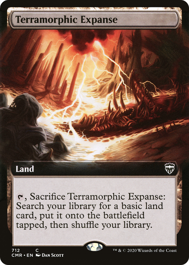Terramorphic Expanse (Extended Art) (CMR-712) - Commander Legends: (Extended Art)