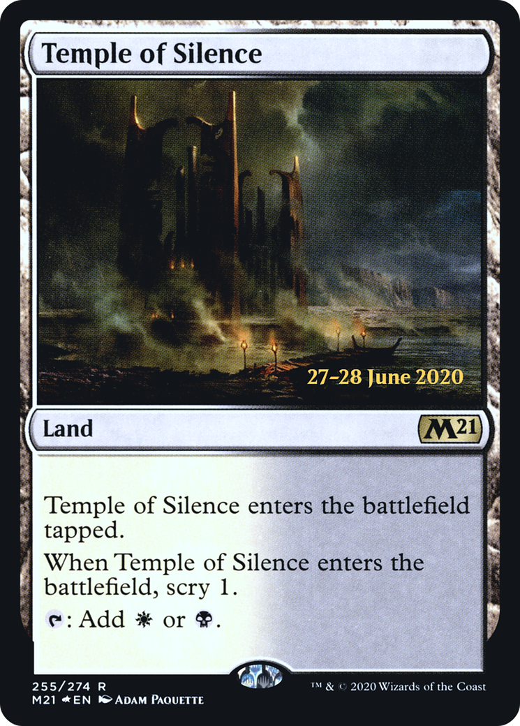 Temple of Silence (M21) (PRE-255S) - Core Set 2021 Promos Foil