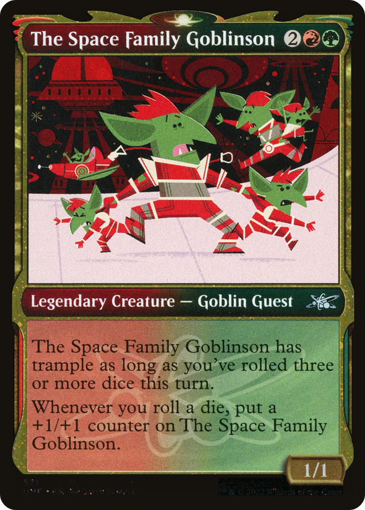 La Famille Goblinson de l'Espace (UNF-521) - Unfinity : (Vitrine) Feuille