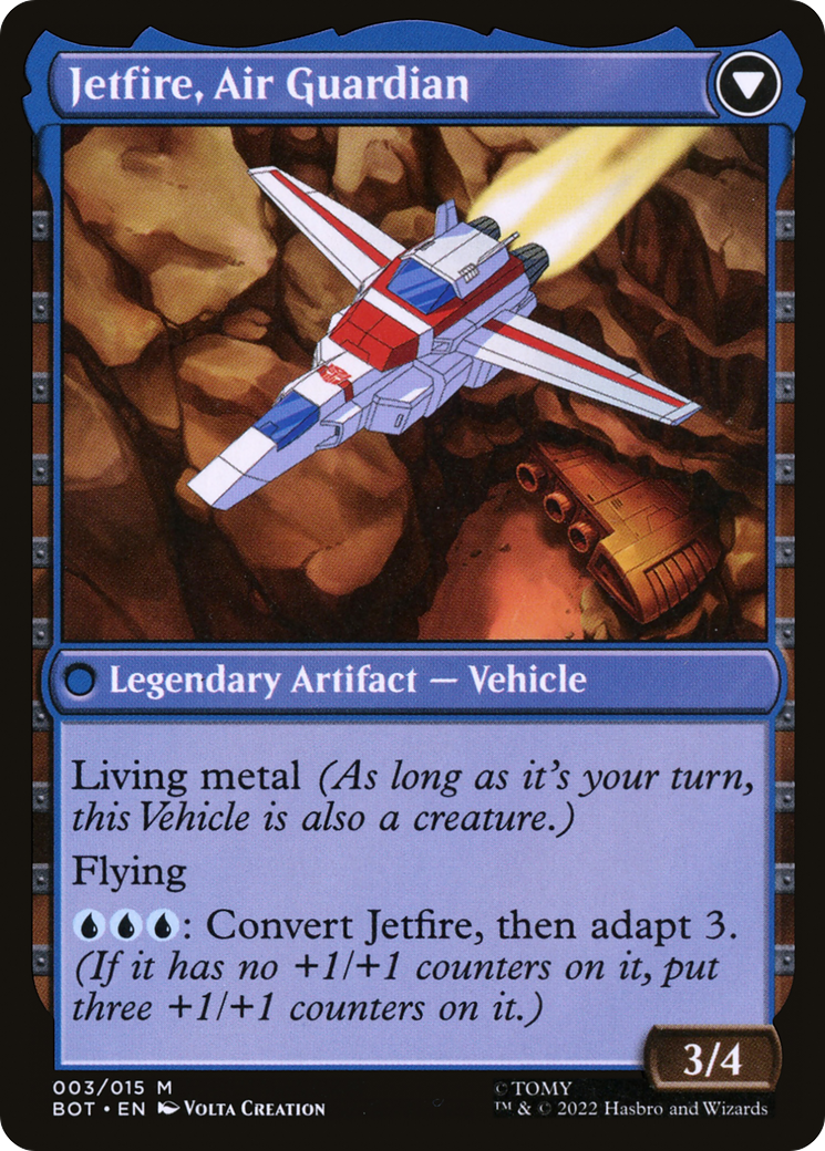 Jetfire, Scientifique ingénieux // Jetfire, Gardien de l'air (BOT-003) - Transformers : (convertdfc) 