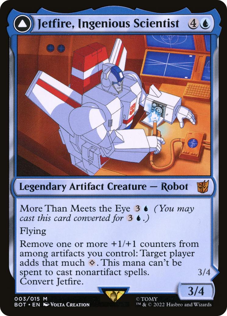 Jetfire, Scientifique ingénieux // Jetfire, Gardien de l'air (BOT-003) - Transformers : (convertdfc) Foil 