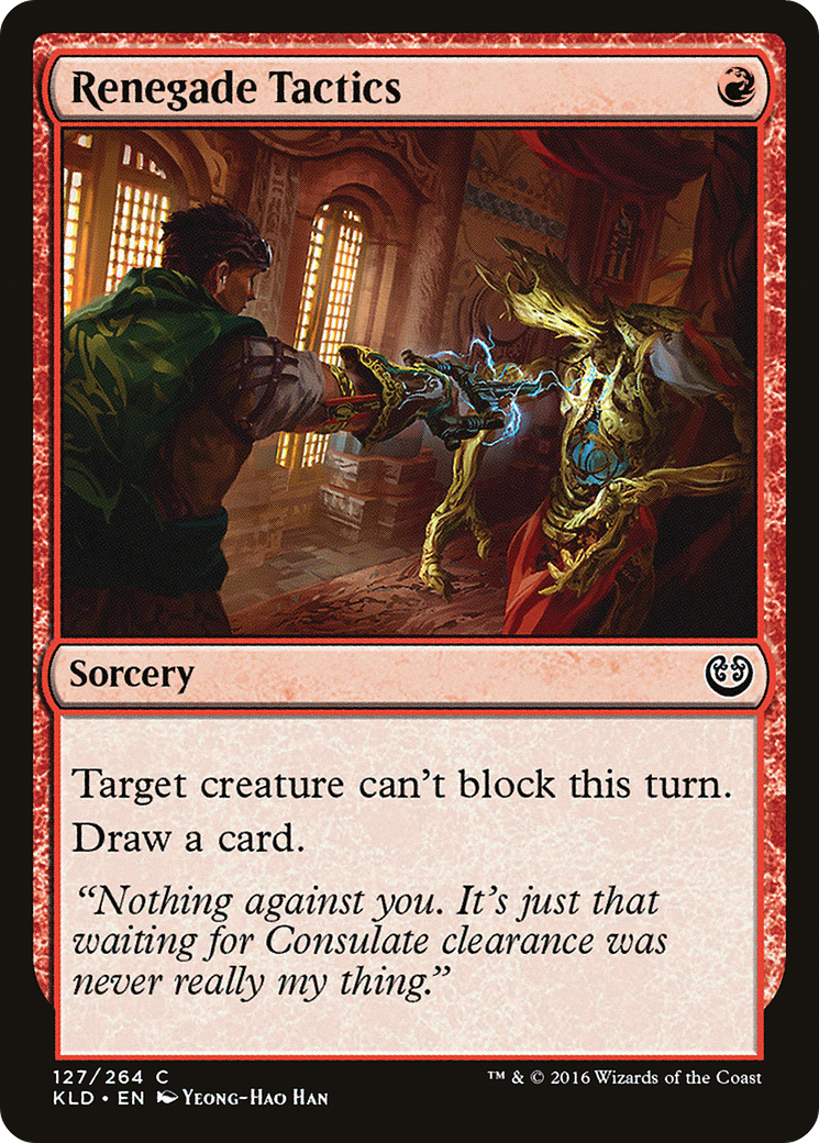 Tactiques Renegade (KLD-127) - Feuille de Kaladesh