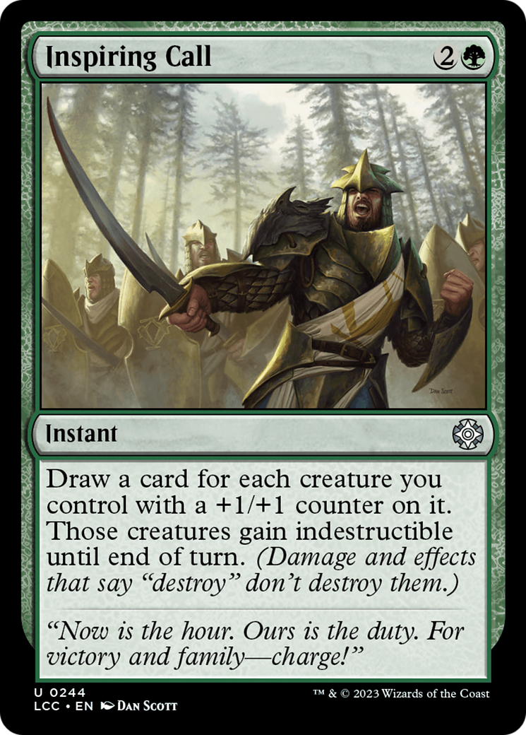 Appel inspirant (LCC-244) - Les cavernes perdues d'Ixalan, commandant 