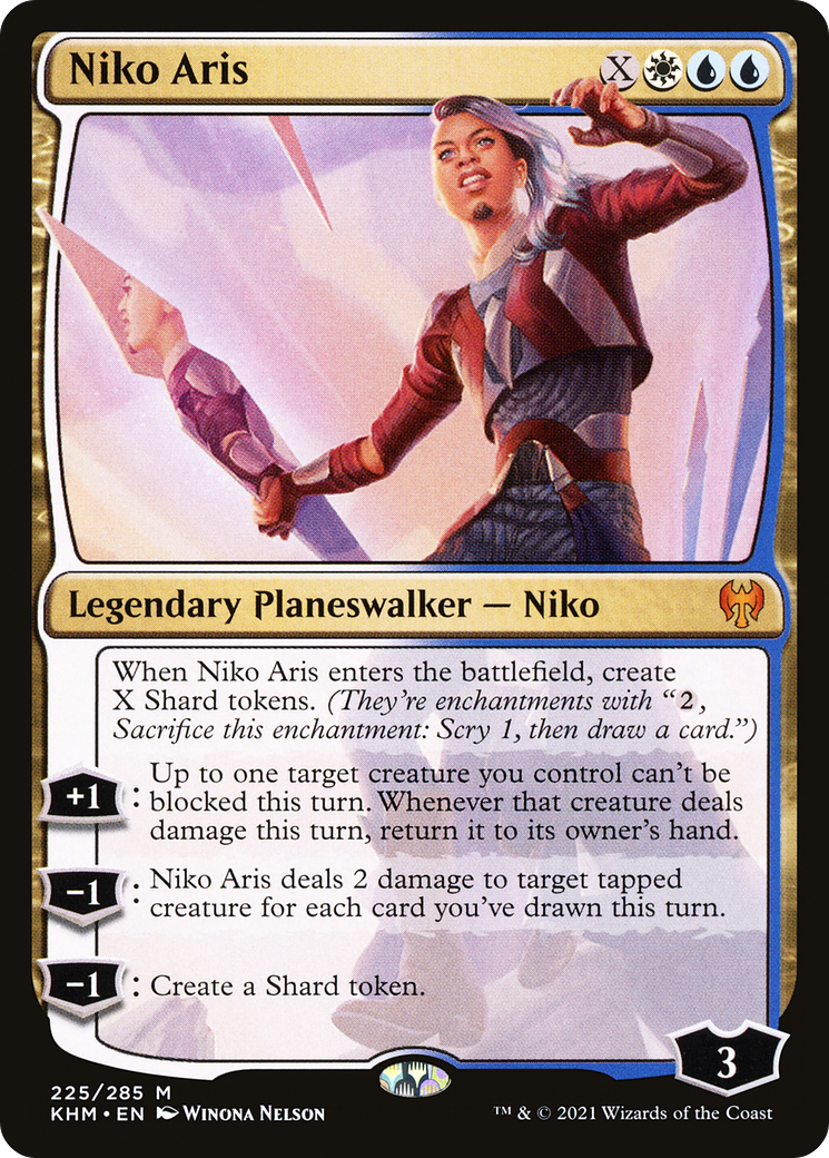 Niko Aris (KHM-225) - Feuille de Kaldheim 